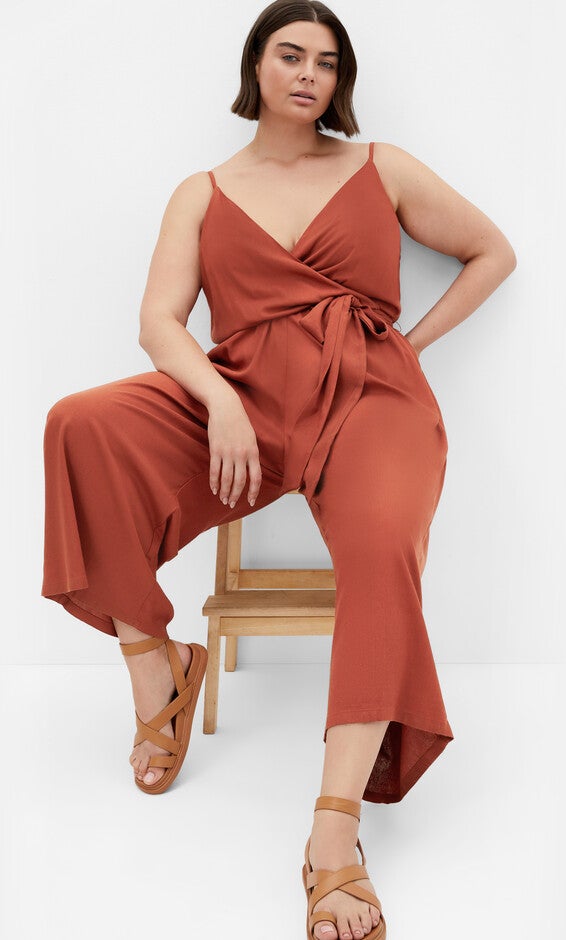 Lina Jumpsuit - clay, ORANGE, alternate image number 3
