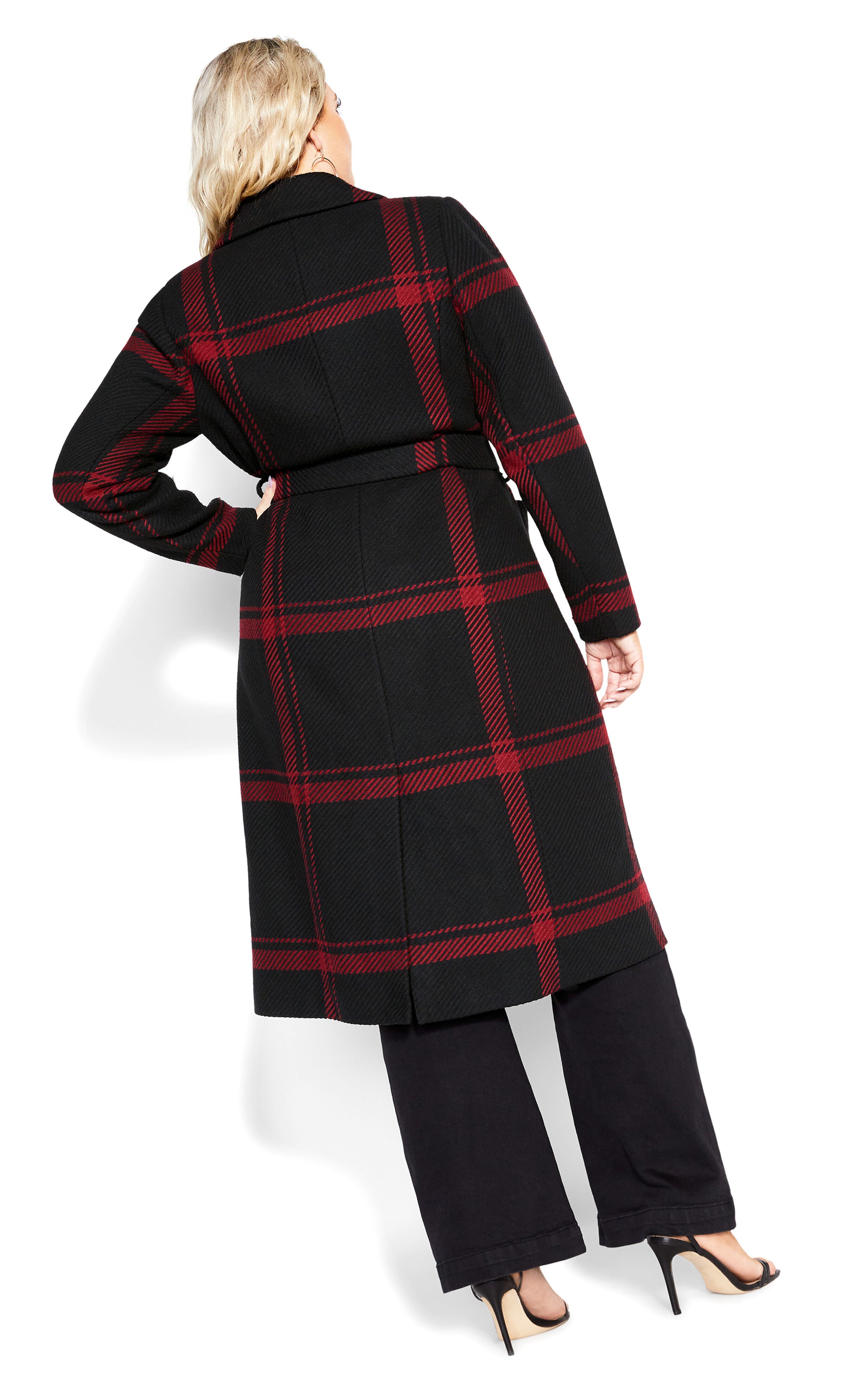 Checkmate Coat - ruby, RED, alternate image number 4