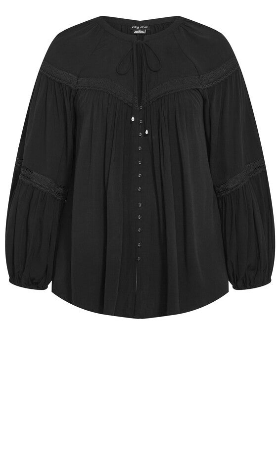 Averi Shirt - black, BLACK, alternate image number null