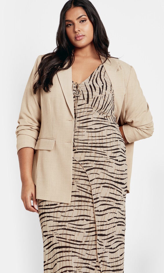 Anthea Print Maxi Dress - neutral, NEUTRAL, alternate image number 3