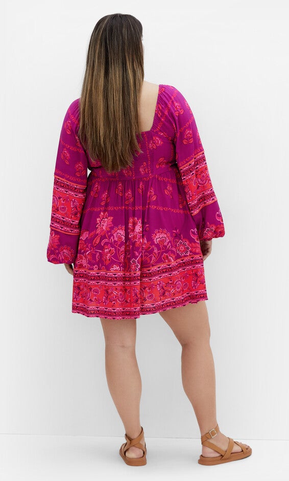 Jasmine Micro Mini Dress - magenta, PURPLE, alternate image number 1