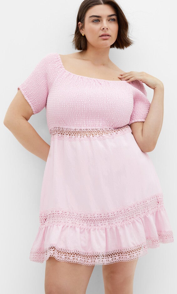 Aura Dress - pink, PINK, hi-res image number 0