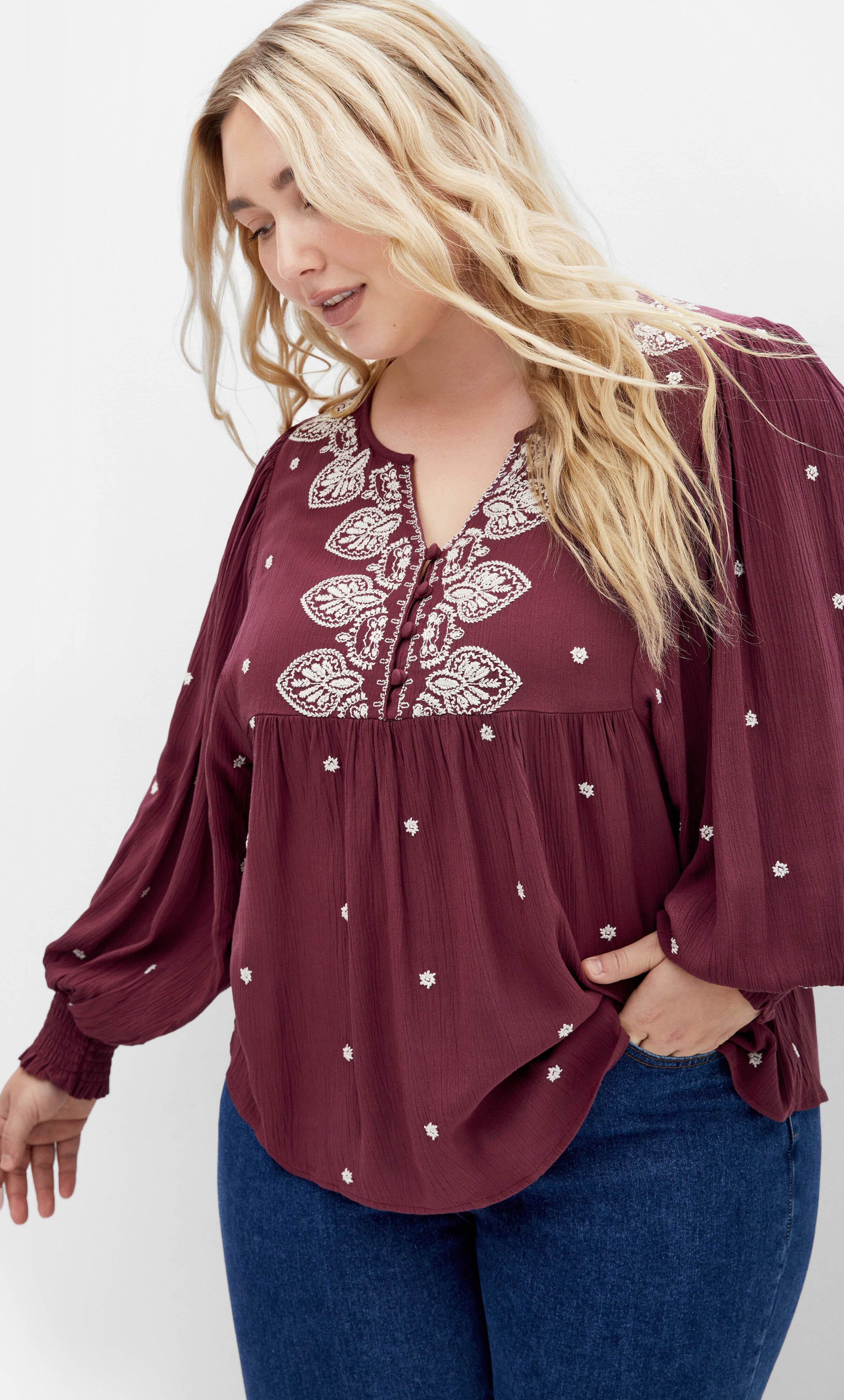 Amalie Top - blackberry, RED, hi-res image number 0