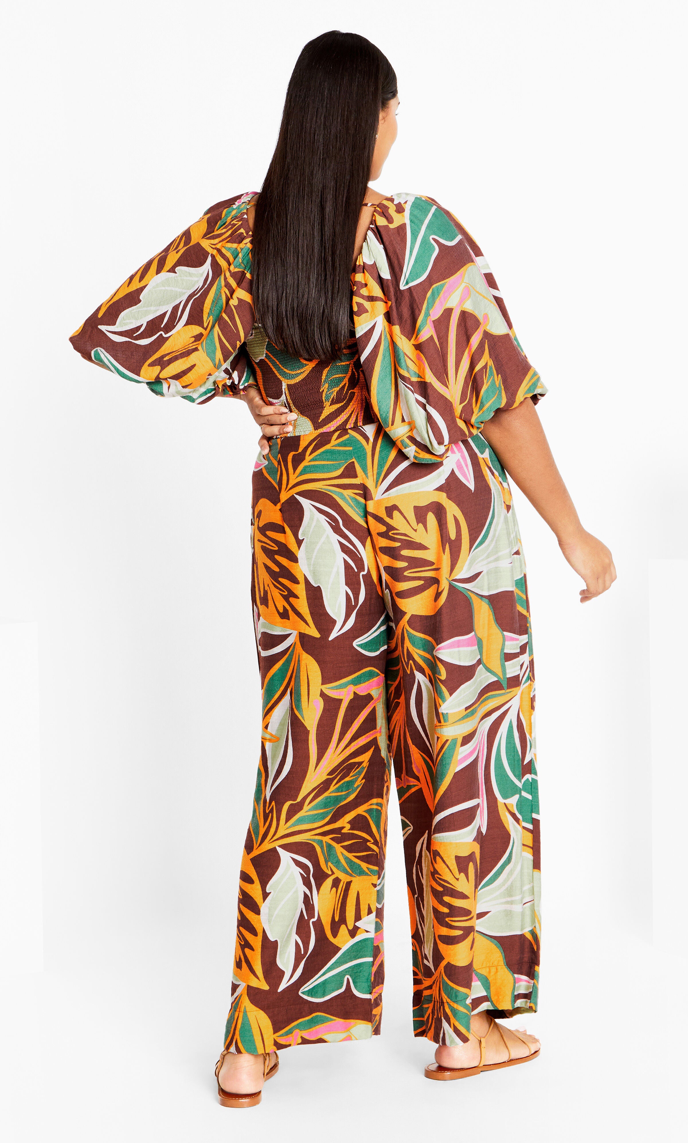 Peta Print Top - cocoa, OPULENT, alternate image number 2