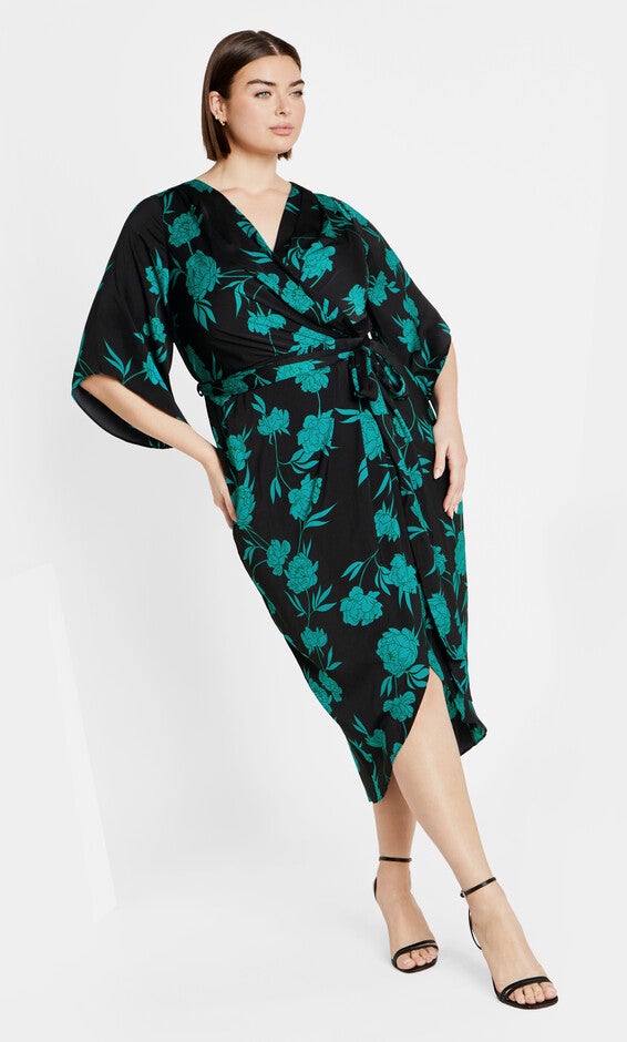 Kimberly Print Maxi Dress - aquarelle, AQUARELLE, hi-res image number 0