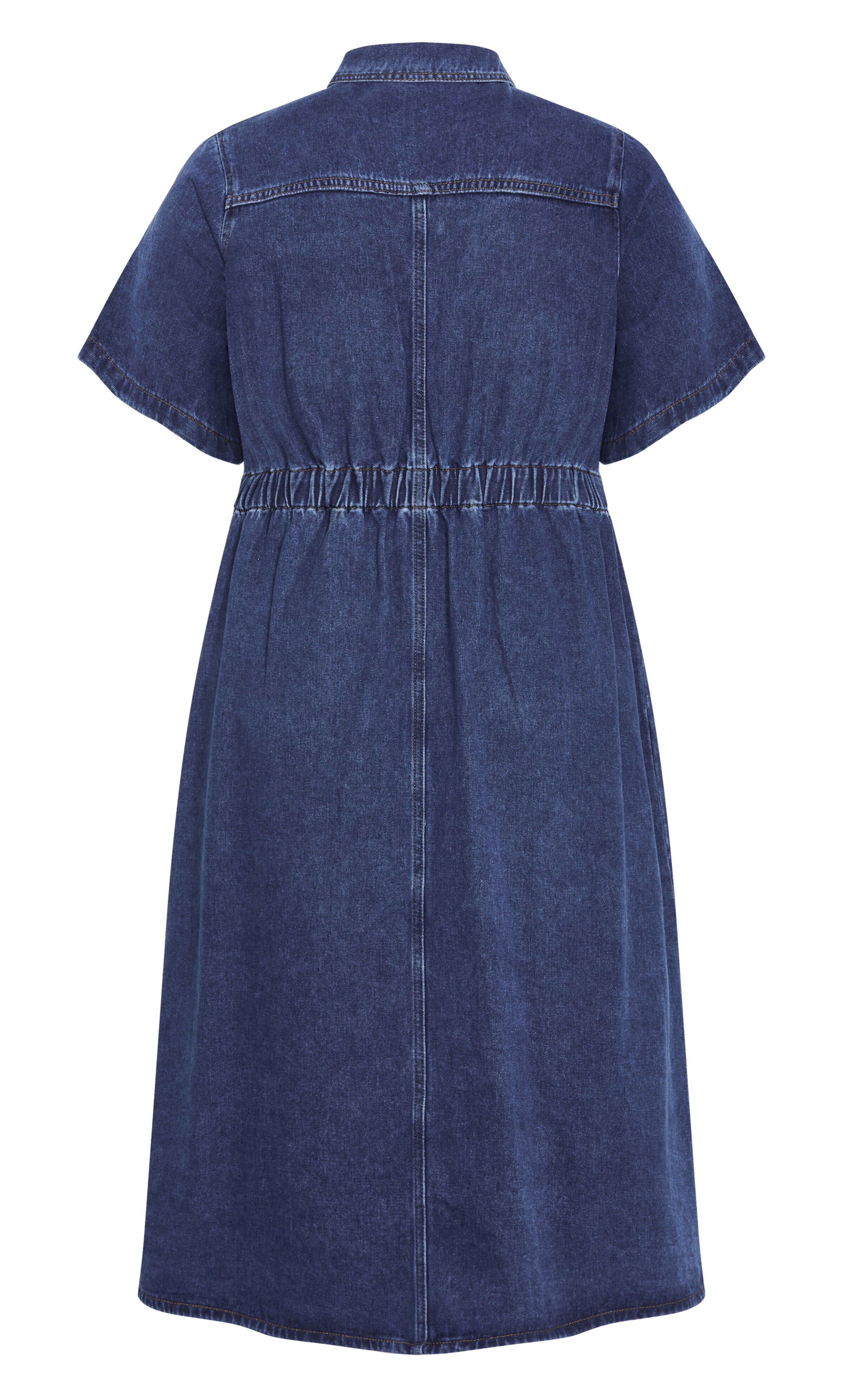 Jade Denim Dress - mid denim, BLUE, alternate image number 5