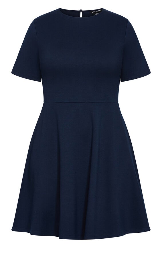 Cariline Dress - navy, NAVY, alternate image number 3