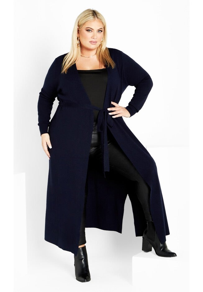 Goldie Cardigan - navy, BLUE, on-hover image number 1