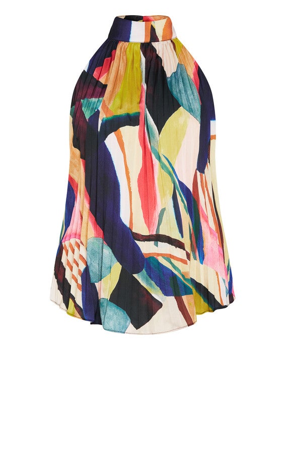 Jayda Top - print, BLACK, alternate image number 3