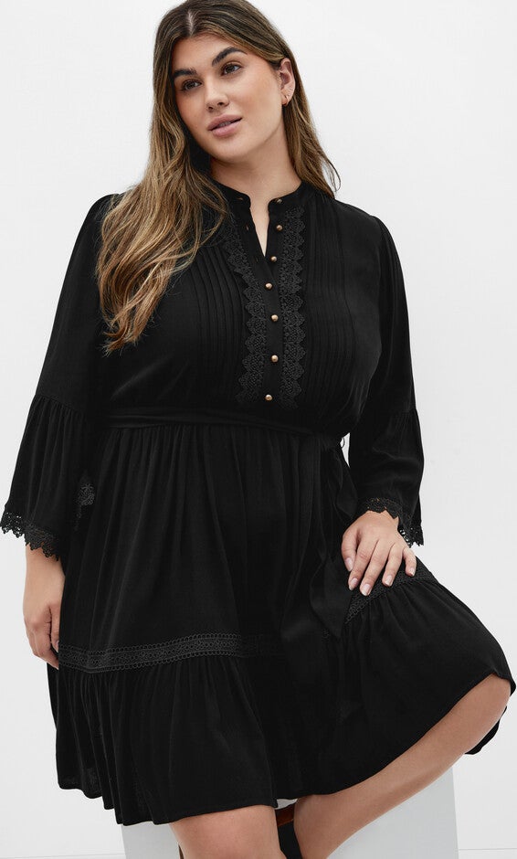 Camille Dress - black, BLACK, alternate image number 3