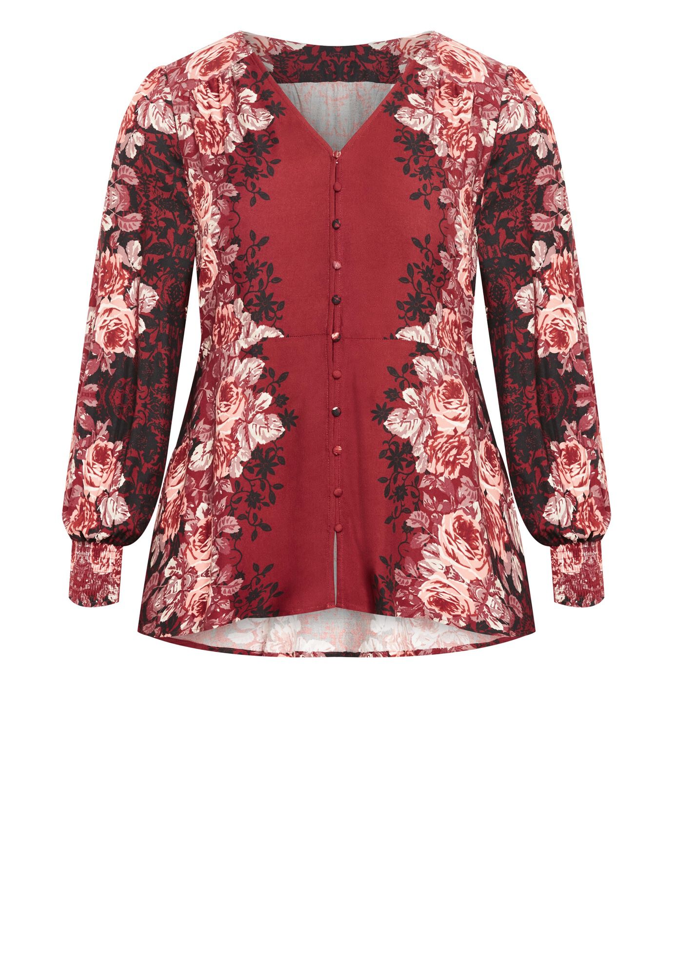 Bella Blouse, FLAME, alternate image number 3
