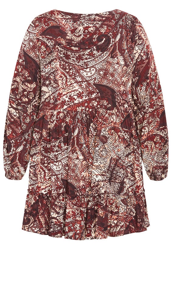 Alinda Mini Print Dress - cocoa, COCOA, alternate image number 5