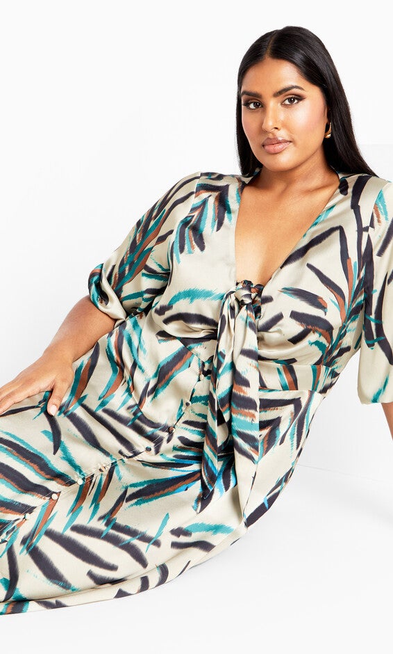 Leanna Maxi Dress - tan, NEON, alternate image number null