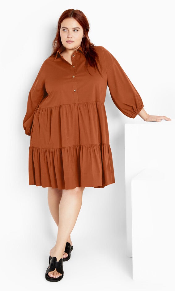 Kiara Mini Dress - amber, AMBER, hi-res image number 0