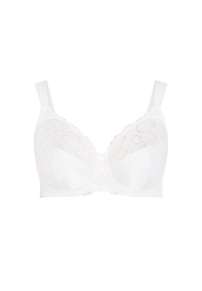 Lace Underwire Bra, WHITE, alternate image number 2
