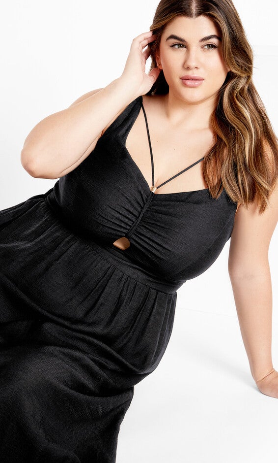 Iman Dress - black, BLACK, alternate image number null