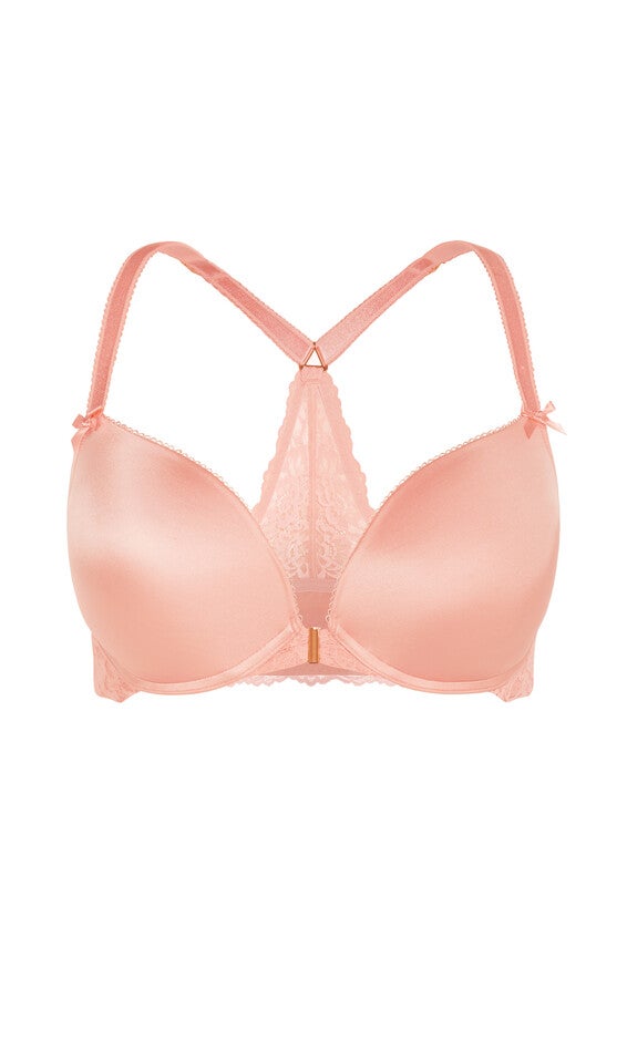 Adore Luxe Racerback Push Up Bra - blush, PINK, alternate image number 2