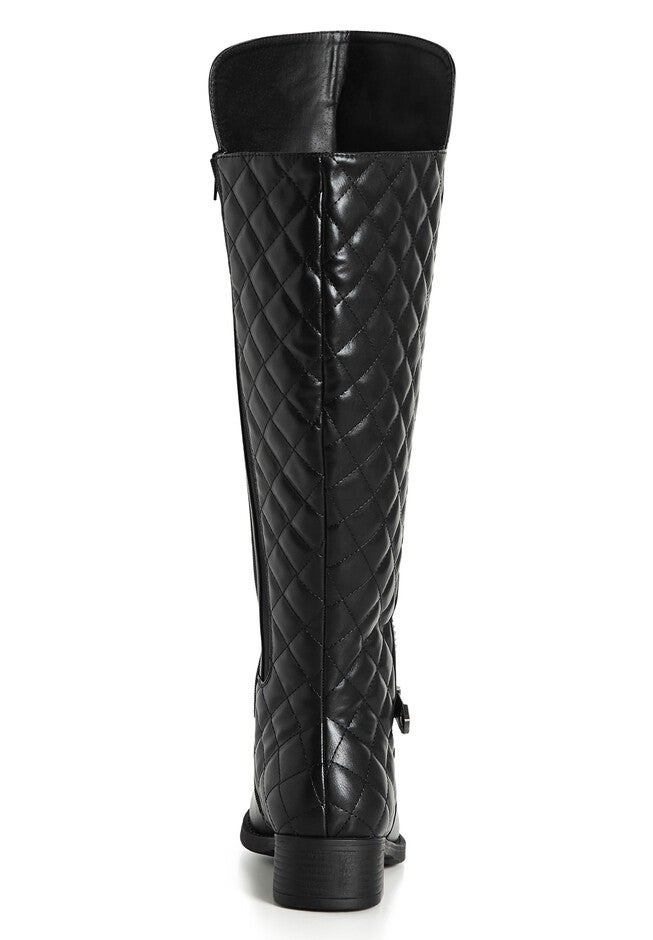 Ivory Tall Boot, BLACK, on-hover image number 1
