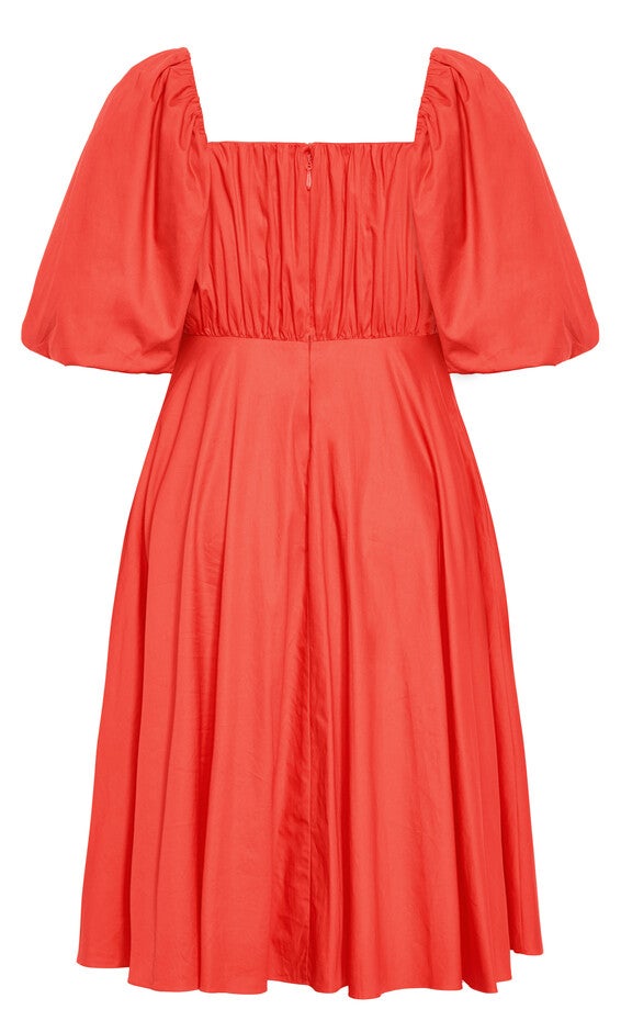 Rosabella Dress - coral, ORANGE, alternate image number 5