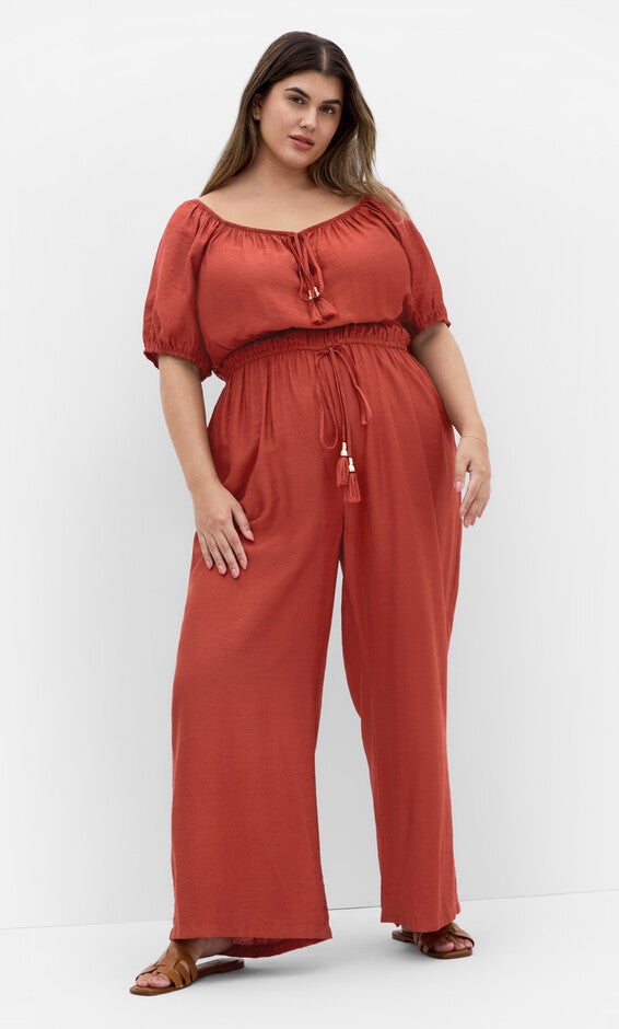 Erica Jumpsuit - cinnamon, BROWN, hi-res image number null