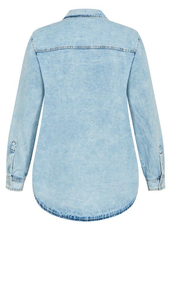 Denim Ivy Shirt - light denim, DENIM, alternate image number null