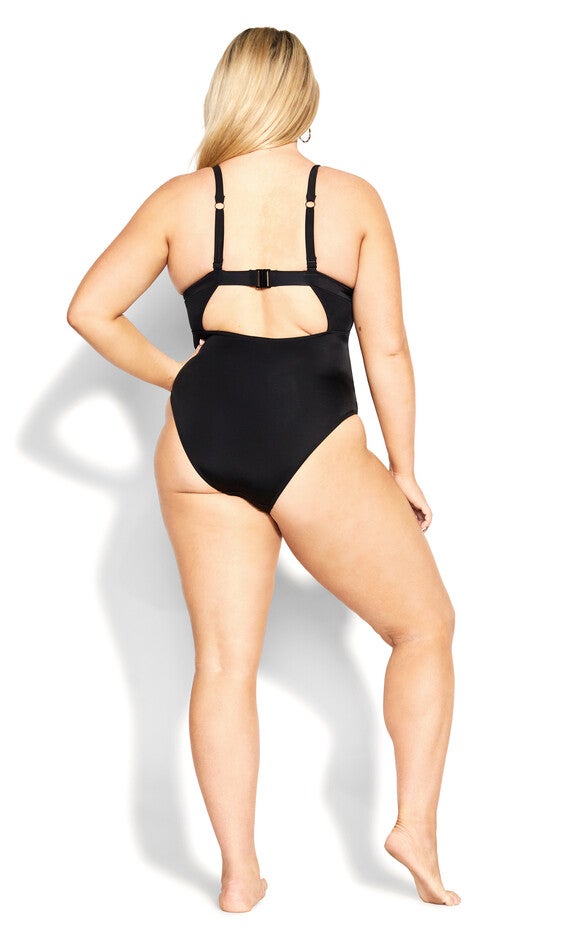 Sexy Plunge 1 Piece - black, BLACK, alternate image number 2