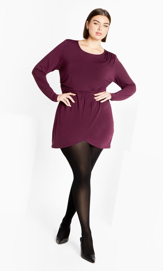 Kasey Dress - plum, PURPLE, hi-res image number 0