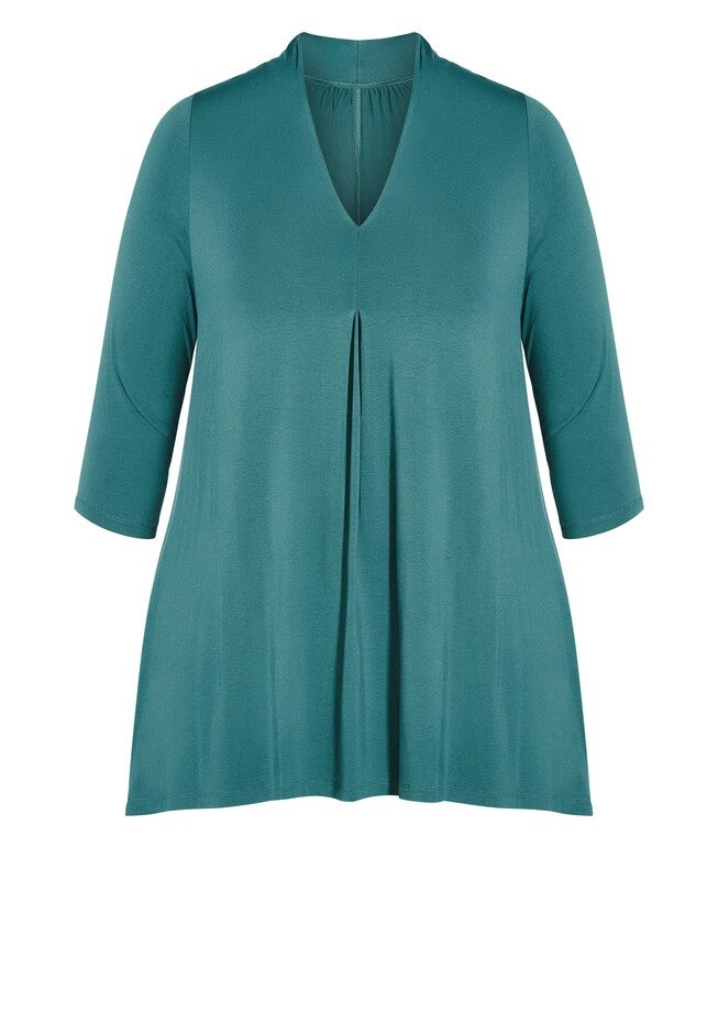 Ellis Plain Tunic, TEAL, alternate image number null