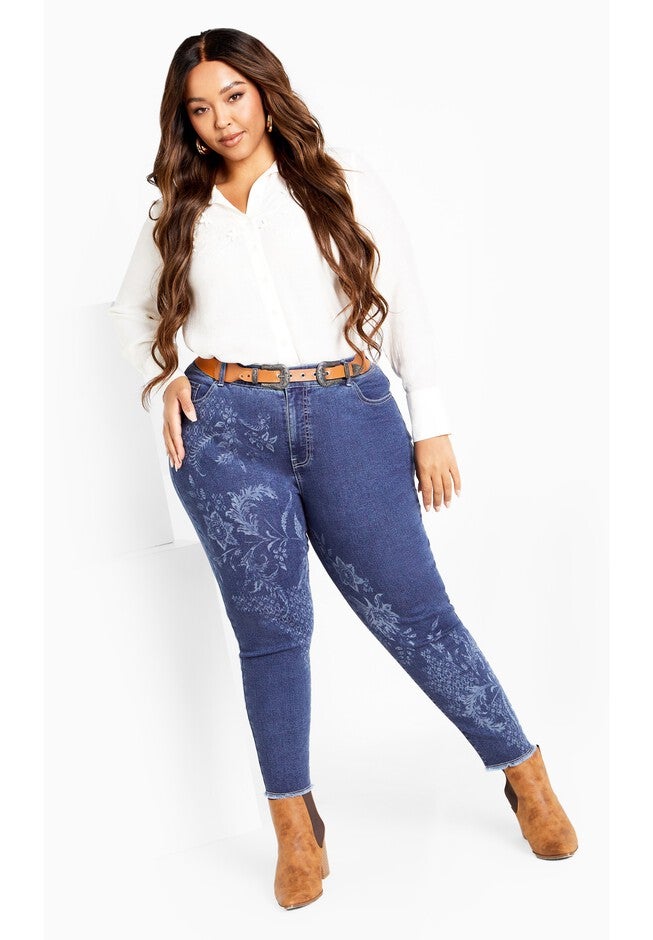 Demi Skinny Jean, MID WASH, hi-res image number null