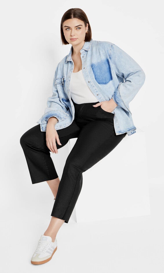 Harley Coated Jean - black, BLACK, hi-res image number null