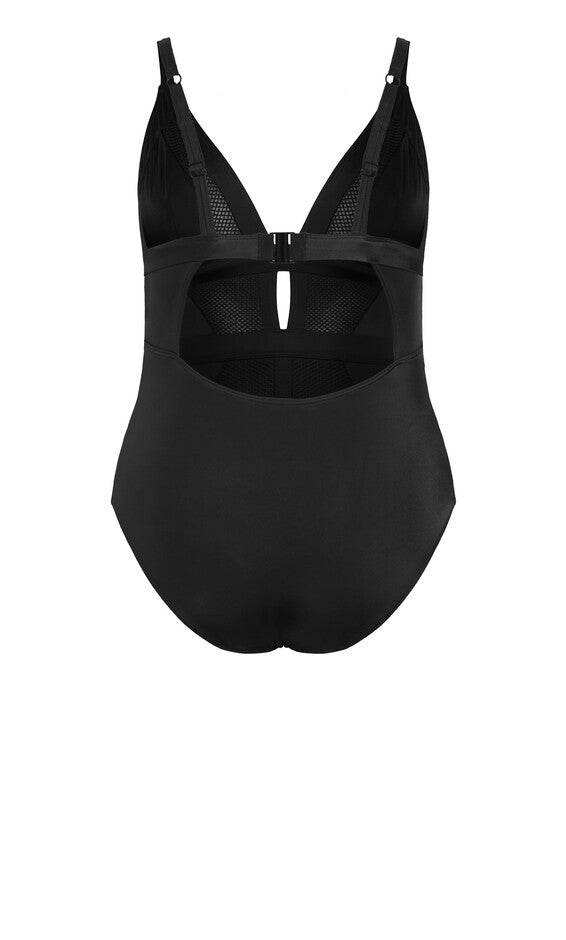 Sexy Plunge 1 Piece - black, BLACK, alternate image number 4