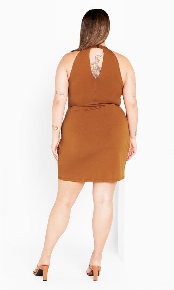 Roxie Dress - gingerbread, GINGERBREAD, alternate image number 2