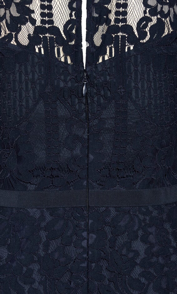 Pippa Lace Dress - navy, NAVY, alternate image number 6