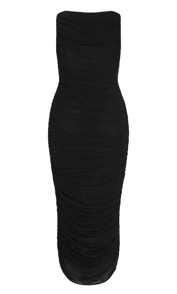 Halo Midi Dress - black, BLACK, alternate image number 5