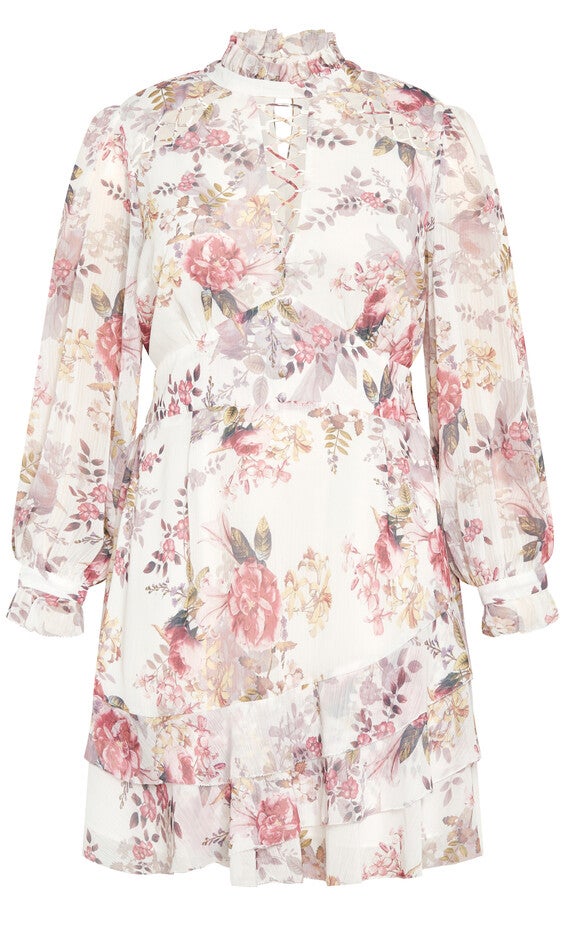 Maddison Print Dress - white, PASTEL, alternate image number 3
