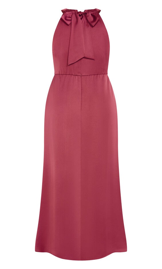 Celina Halter Maxi Dress - bordeaux, RED, alternate image number 5