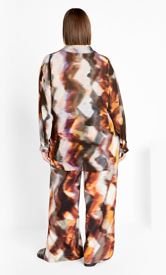 Sheer Lover Print Shirt - white, MINERALS, alternate image number null