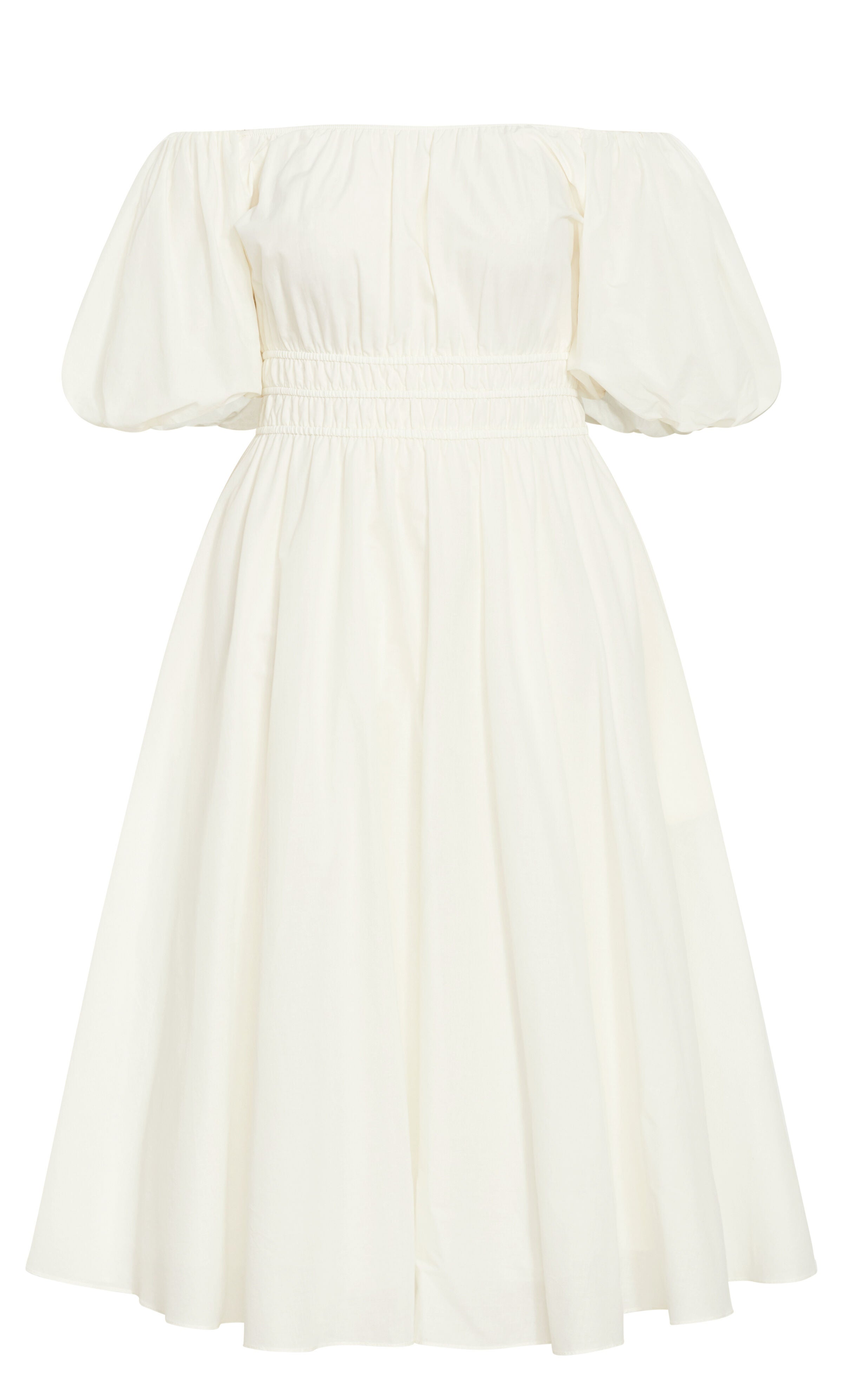knee length dresses for ladies Lillian Cotton Midi Dress-Chalk Pink, Cherry Cascade main image 0