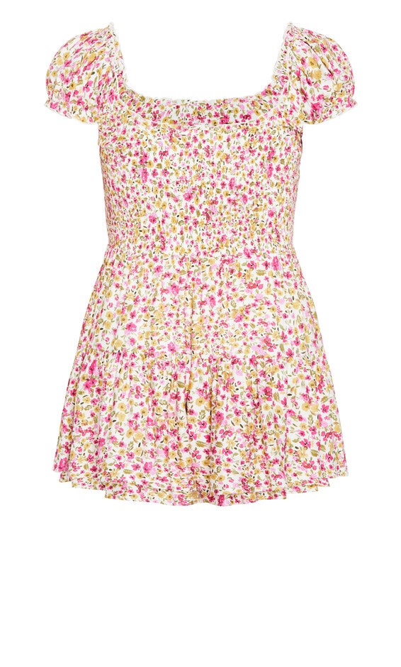 Zuri Print Playsuit - multi, WHITE, alternate image number 5