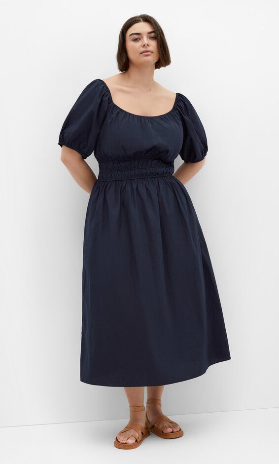 Adelynn Dress - navy, BLUE, hi-res image number null