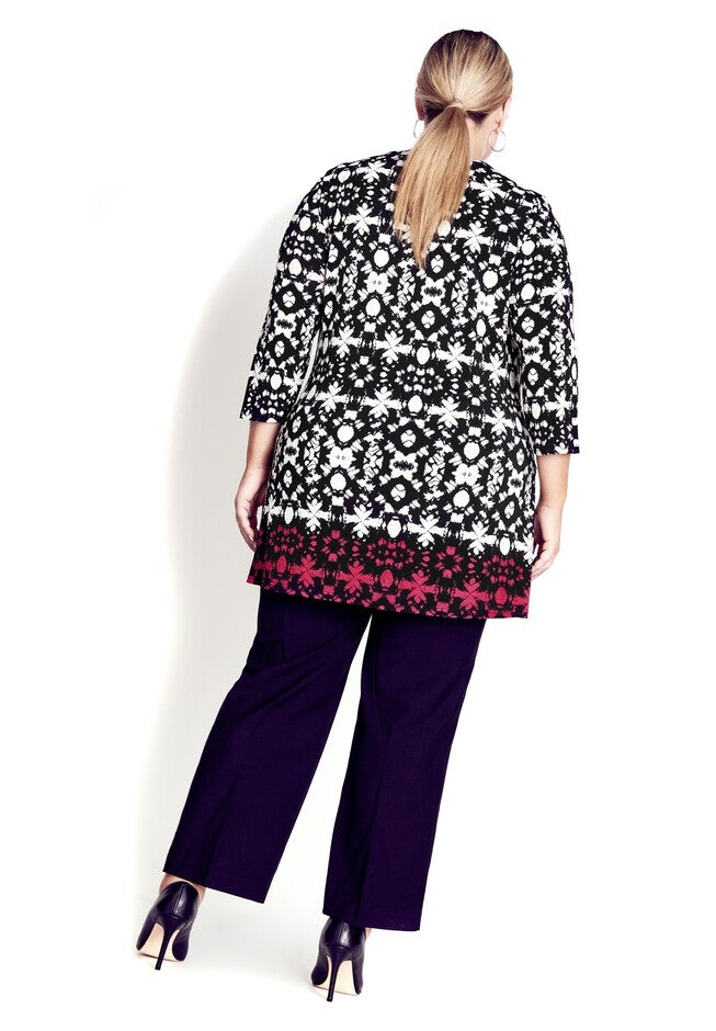 Primrose Border Tunic, IVORY BATIK, on-hover image number null