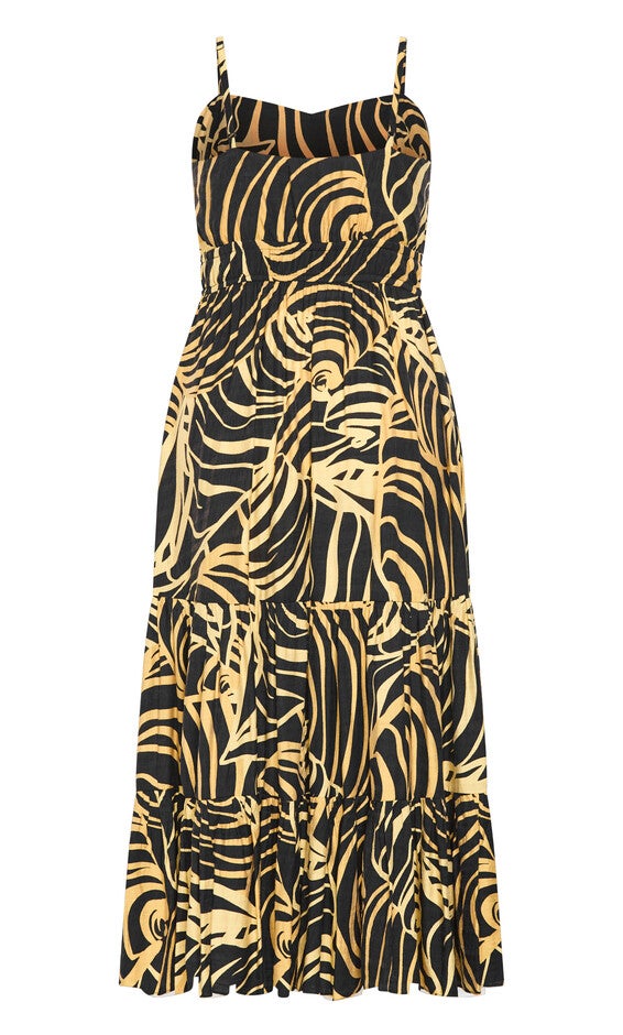 Kehlani Print Maxi Dress - black, GREEN, alternate image number null