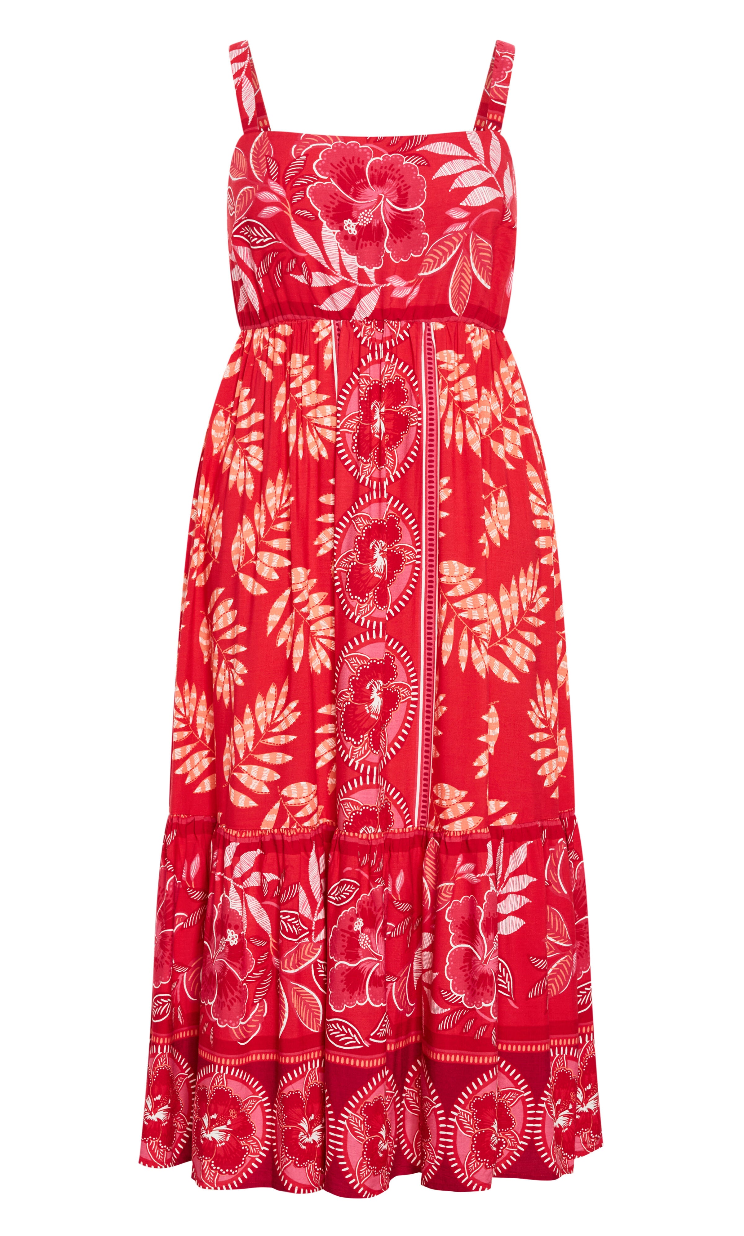 Eden Placement Maxi Dress - hibiscus, PINK, alternate image number 3