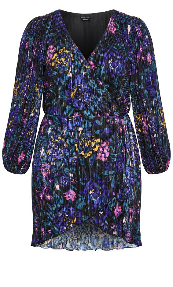Kira Print Dress - black, ETCHED, alternate image number 3