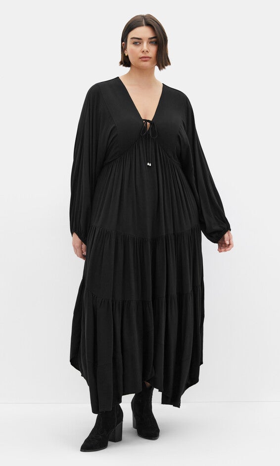 Devine Beauty Dress - black, BLACK, alternate image number null