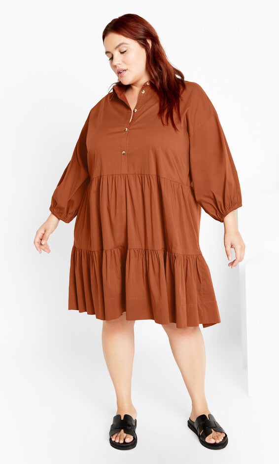 Kiara Mini Dress - amber, AMBER, alternate image number 1