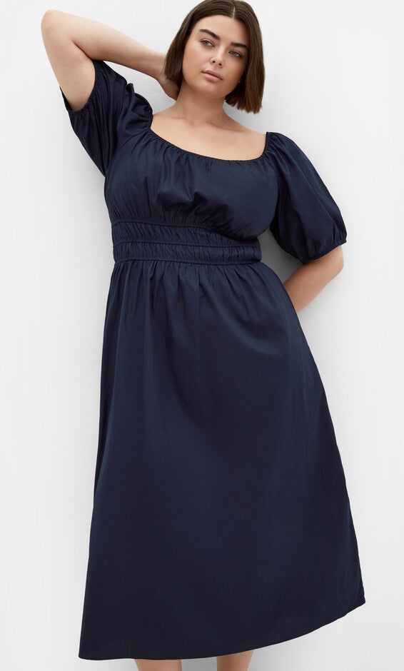 Adelynn Dress - navy, BLUE, alternate image number null