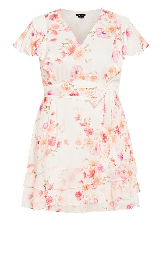 Romantic Print Dress - ivory, IVORY PATRICE BLOOM, alternate image number null