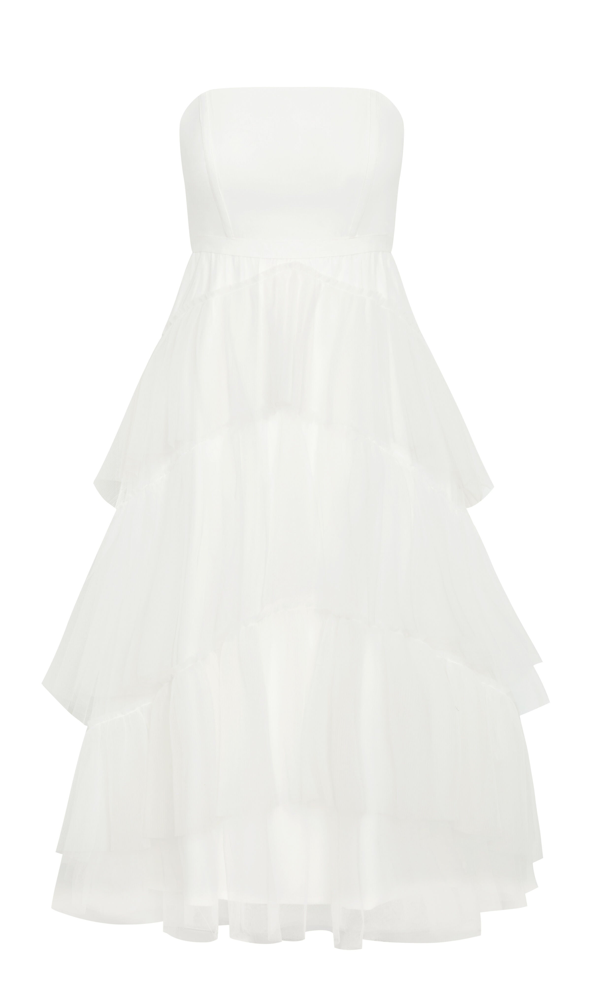 Sweetheart Tulle Maxi Dress - coconut, WHITE, alternate image number 3