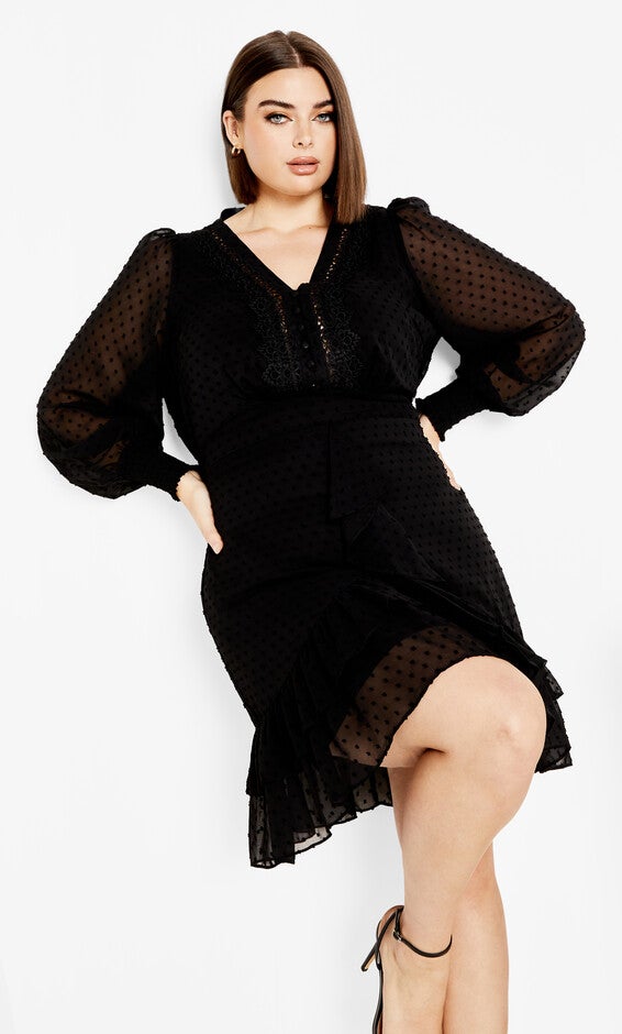 Lea Dress - black, BLACK, hi-res image number 0